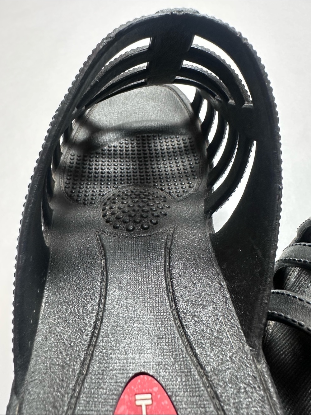 Okabashi Black Comfort Slide Sandals Strappy Mule Made USA Women’s L - Picture 8 of 9